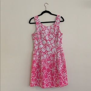 Lilly Pulitzer Pink Flower Skater Dress